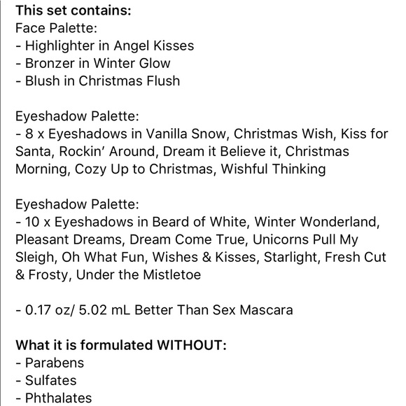 TOO FACED UNDER THE TREE PALETTE + MASCARA SET - Picture 8 of 8